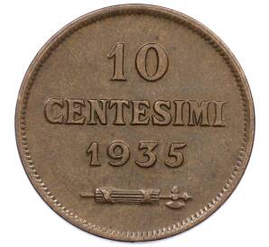 10 чентезимо 1935 года Сан-Марино — Фото №1