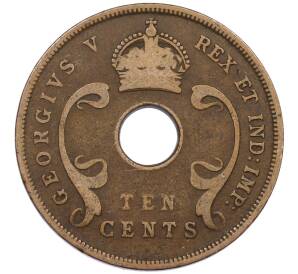 10 центов 1922 года Британская Восточная Африка — Фото №2