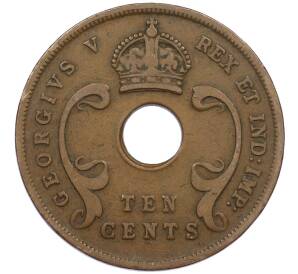 10 центов 1927 года Британская Восточная Африка — Фото №2