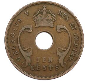 10 центов 1934 года Британская Восточная Африка — Фото №2