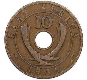 10 центов 1935 года Британская Восточная Африка — Фото №1