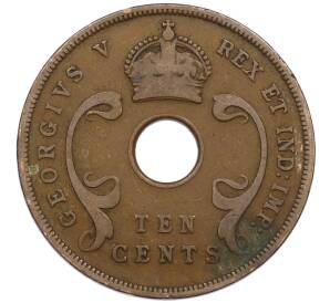 10 центов 1935 года Британская Восточная Африка — Фото №2