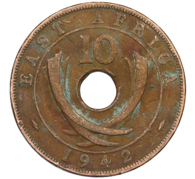 Монета 10 центов 1942 года Британская Восточная Африка (Артикул: M2-85775) — Фото №1