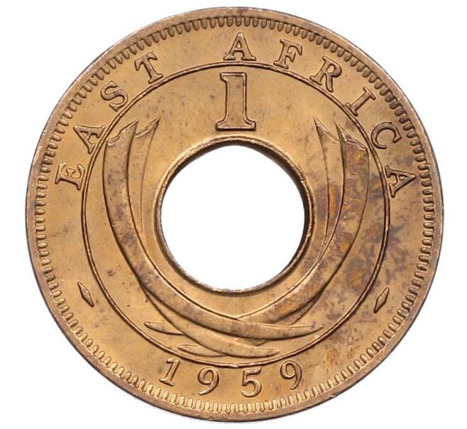 Монета 1 цент 1959 года KN Британская Восточная Африка (Артикул: M2-85792) — Фото №1