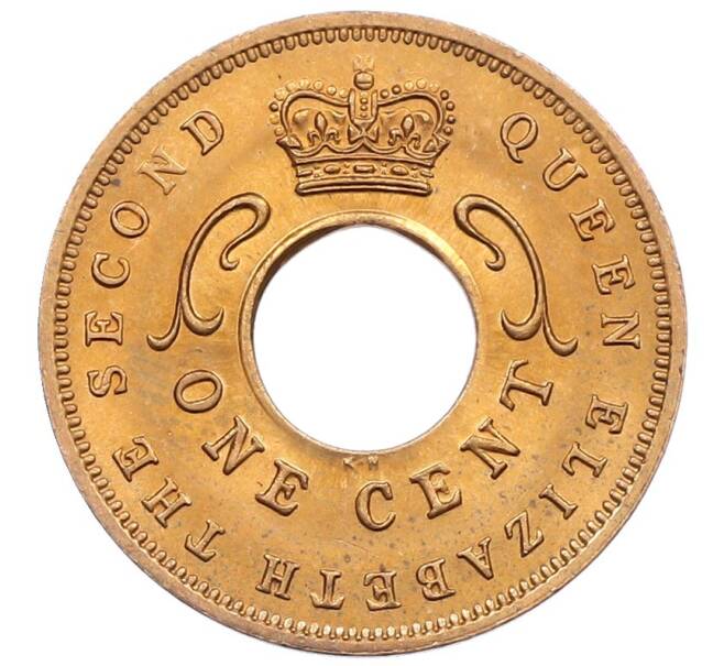 Монета 1 цент 1959 года KN Британская Восточная Африка (Артикул: M2-85792) — Фото №2