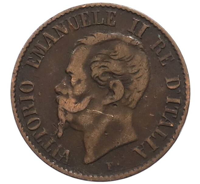 Монета 1 чентезимо 1867 года М Италия (Артикул: M2-85816) — Фото №2