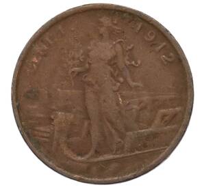 1 чентезимо 1912 года Италия — Фото №1