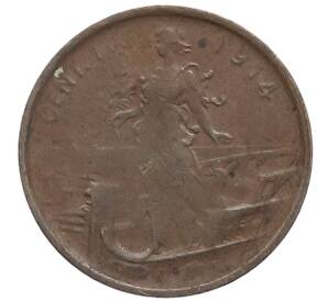 1 чентезимо 1914 года Италия