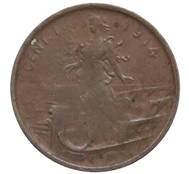 Монета 1 чентезимо 1914 года Италия (Артикул: M2-85852) — Фото №1