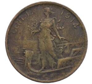 1 чентезимо 1914 года Италия