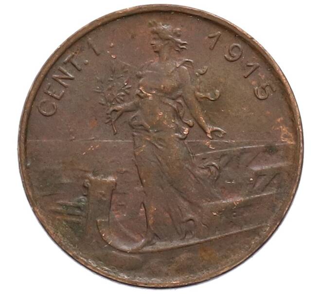 Монета 1 чентезимо 1915 года Италия (Артикул: M2-85857) — Фото №1