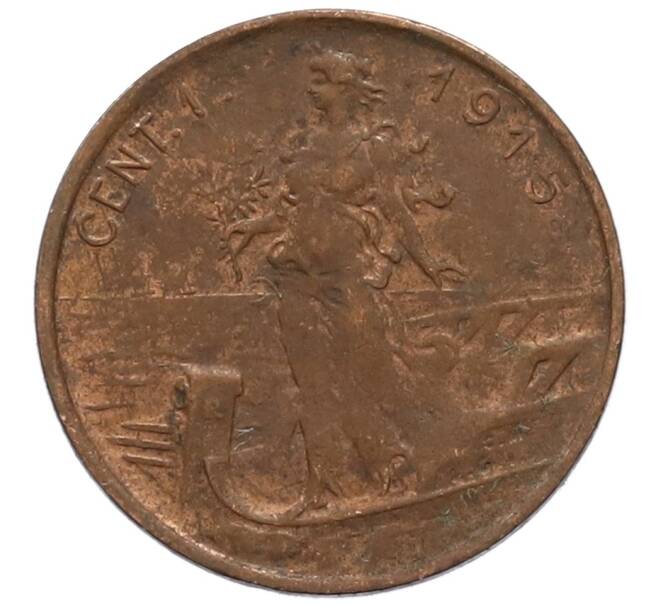 Монета 1 чентезимо 1915 года Италия (Артикул: M2-85859) — Фото №1