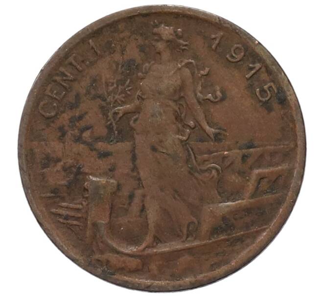 Монета 1 чентезимо 1915 года Италия (Артикул: M2-85860) — Фото №1