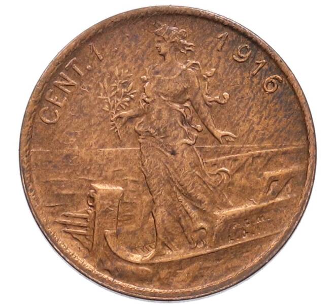 Монета 1 чентезимо 1916 года Италия (Артикул: M2-85868) — Фото №1
