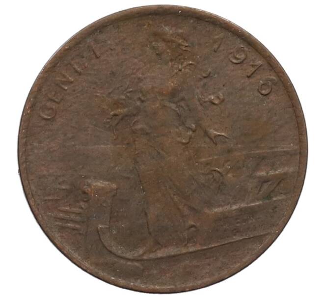 Монета 1 чентезимо 1916 года Италия (Артикул: M2-85874) — Фото №1