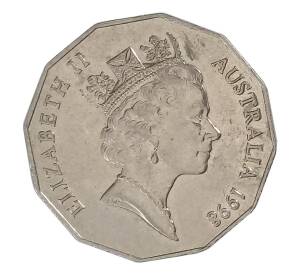 50 центов 1998 года Австралия — 200 лет путешествию Джорджа Басса и Мэтью Флиндерса — Фото №2