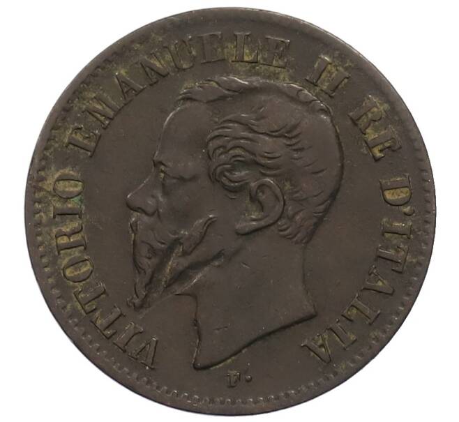 Монета 2 чентезимо 1867 года М Италия (Артикул: M2-86077) — Фото №2