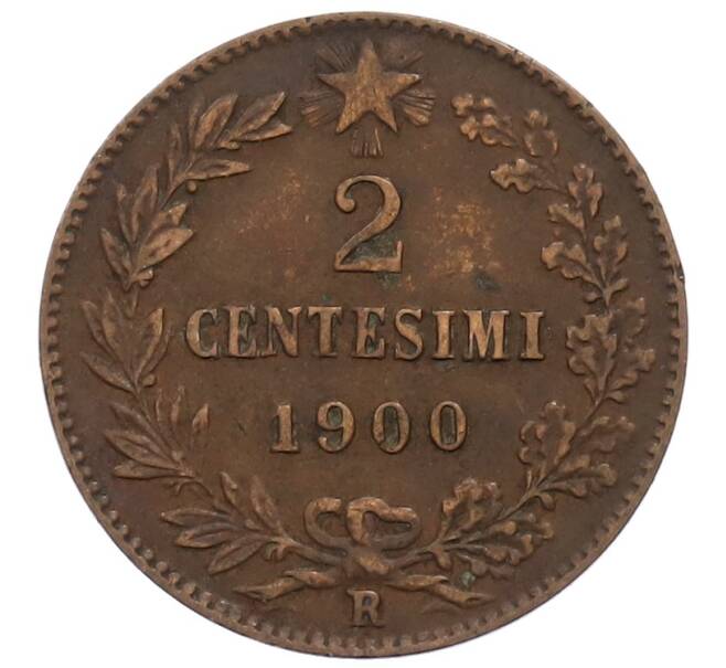Монета 2 чентезимо 1900 года Италия (Артикул: M2-86087) — Фото №1