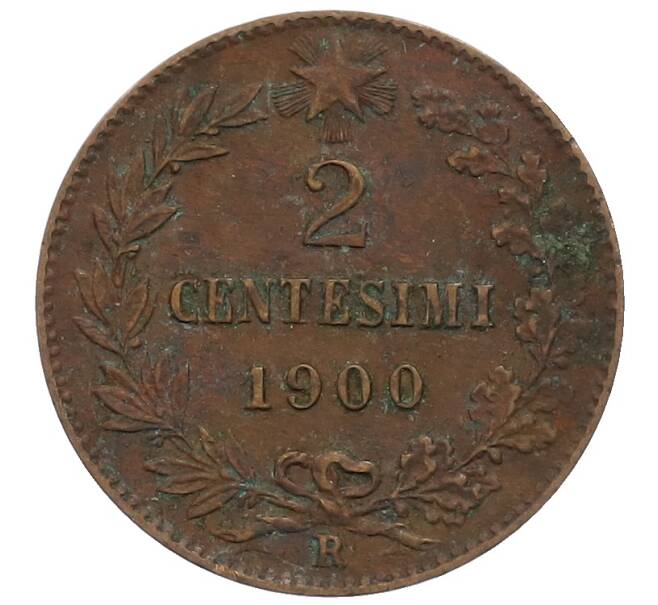 Монета 2 чентезимо 1900 года Италия (Артикул: M2-86088) — Фото №1