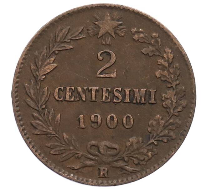 Монета 2 чентезимо 1900 года Италия (Артикул: M2-86091) — Фото №1