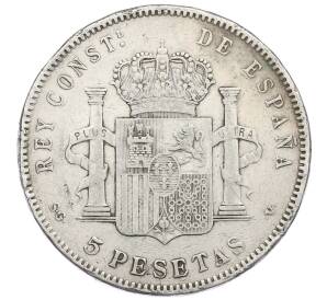 5 песет 1898 года Испания — Фото №2