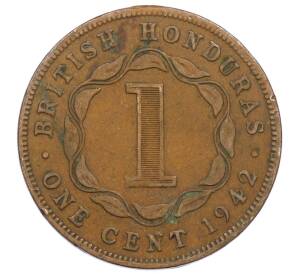 1 цент 1942 года Британский Гондурас — Фото №1