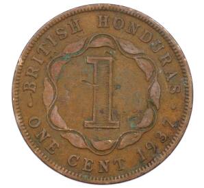 1 цент 1937 года Британский Гондурас — Фото №1
