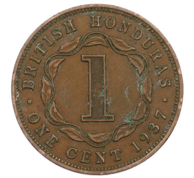 Монета 1 цент 1937 года Британский Гондурас (Артикул: M2-86042) — Фото №1