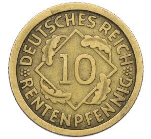 10 рентенпфеннигов 1924 года F Германия — Фото №2