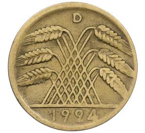 10 рентенпфеннигов 1924 года D Германия — Фото №1