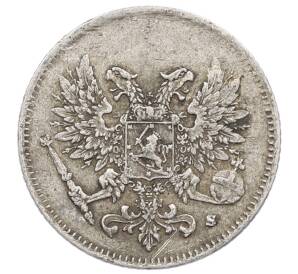 25 пенни 1917 года Русская Финляндия — Орел без корон (Временное правительство) — Фото №2