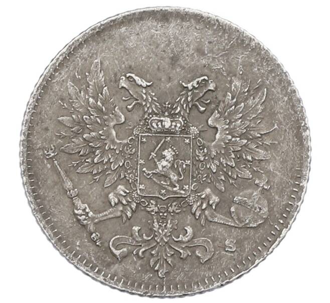 Монета 25 пенни 1917 года Русская Финляндия — Орел без корон (Временное правительство) (Артикул: M1-62790) — Фото №2