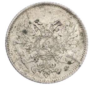 25 пенни 1917 года Русская Финляндия — Орел без корон (Временное правительство) — Фото №2