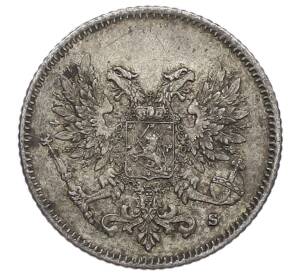 25 пенни 1917 года Русская Финляндия — Орел без корон (Временное правительство) — Фото №2