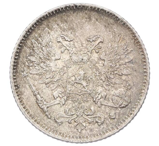 Монета 25 пенни 1917 года Русская Финляндия — Орел без корон (Временное правительство) (Артикул: M1-62839) — Фото №2