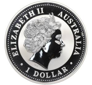 1 доллар 2002 года Австралия «Китайский гороскоп — Год лошади» (Позолота) — Фото №2