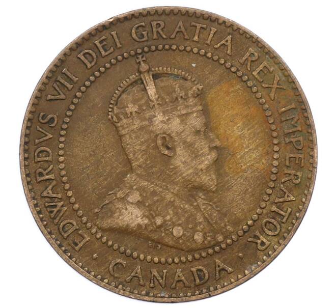Монета 1 цент 1910 года Канада (Артикул: M2-86211) — Фото №2