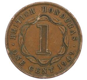 1 цент 1949 года Британский Гондурас — Фото №1