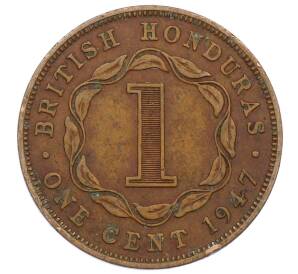 1 цент 1947 года Британский Гондурас — Фото №1