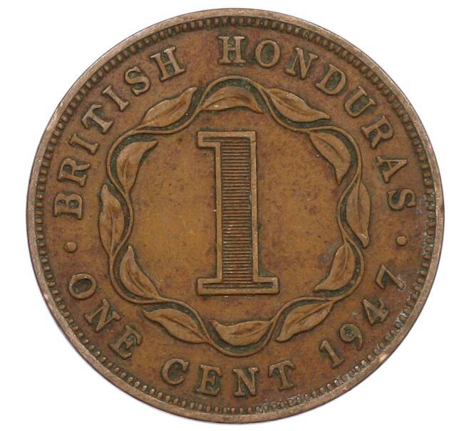 Монета 1 цент 1947 года Британский Гондурас (Артикул: M2-86250) — Фото №1