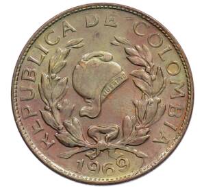 1 сентаво 1969 года Колумбия — Фото №1