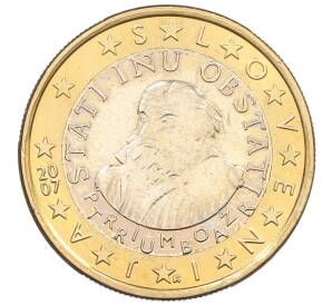 1 евро 2007 года Словения — Фото №1