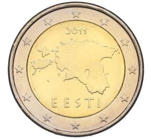 2 евро 2011 года Эстония — Фото №1