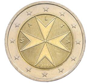 2 евро 2008 года Мальта — Фото №1