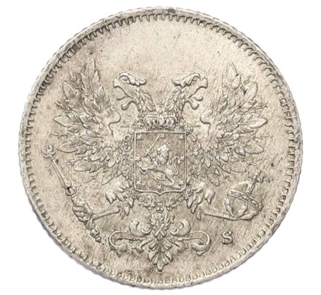 Монета 25 пенни 1917 года Русская Финляндия — Орел без корон (Временное правительство) (Артикул: M1-62872) — Фото №2