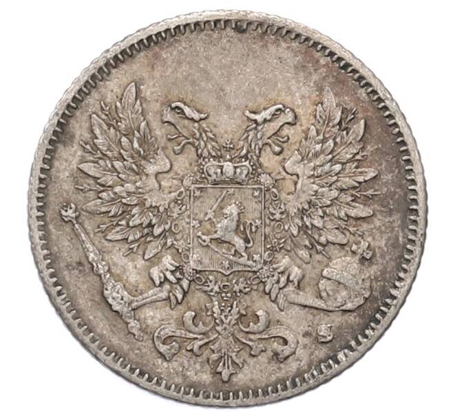 Монета 25 пенни 1917 года Русская Финляндия — Орел без корон (Временное правительство) (Артикул: M1-62877) — Фото №2