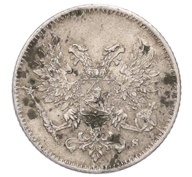 Монета 25 пенни 1917 года Русская Финляндия — Орел без корон (Временное правительство) (Артикул: M1-62903) — Фото №2