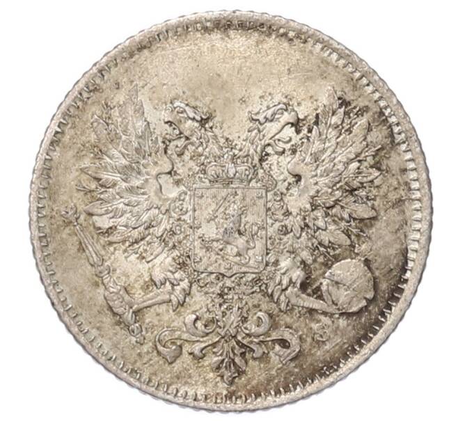 Монета 25 пенни 1917 года Русская Финляндия — Орел без корон (Временное правительство) (Артикул: M1-62907) — Фото №2