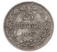 Монета 25 пенни 1917 года Русская Финляндия — Орел без корон (Временное правительство) (Артикул: M1-62910) — Фото №1