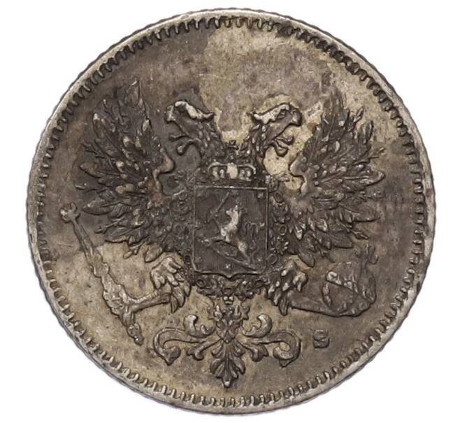 Монета 25 пенни 1917 года Русская Финляндия — Орел без корон (Временное правительство) (Артикул: M1-62925) — Фото №2